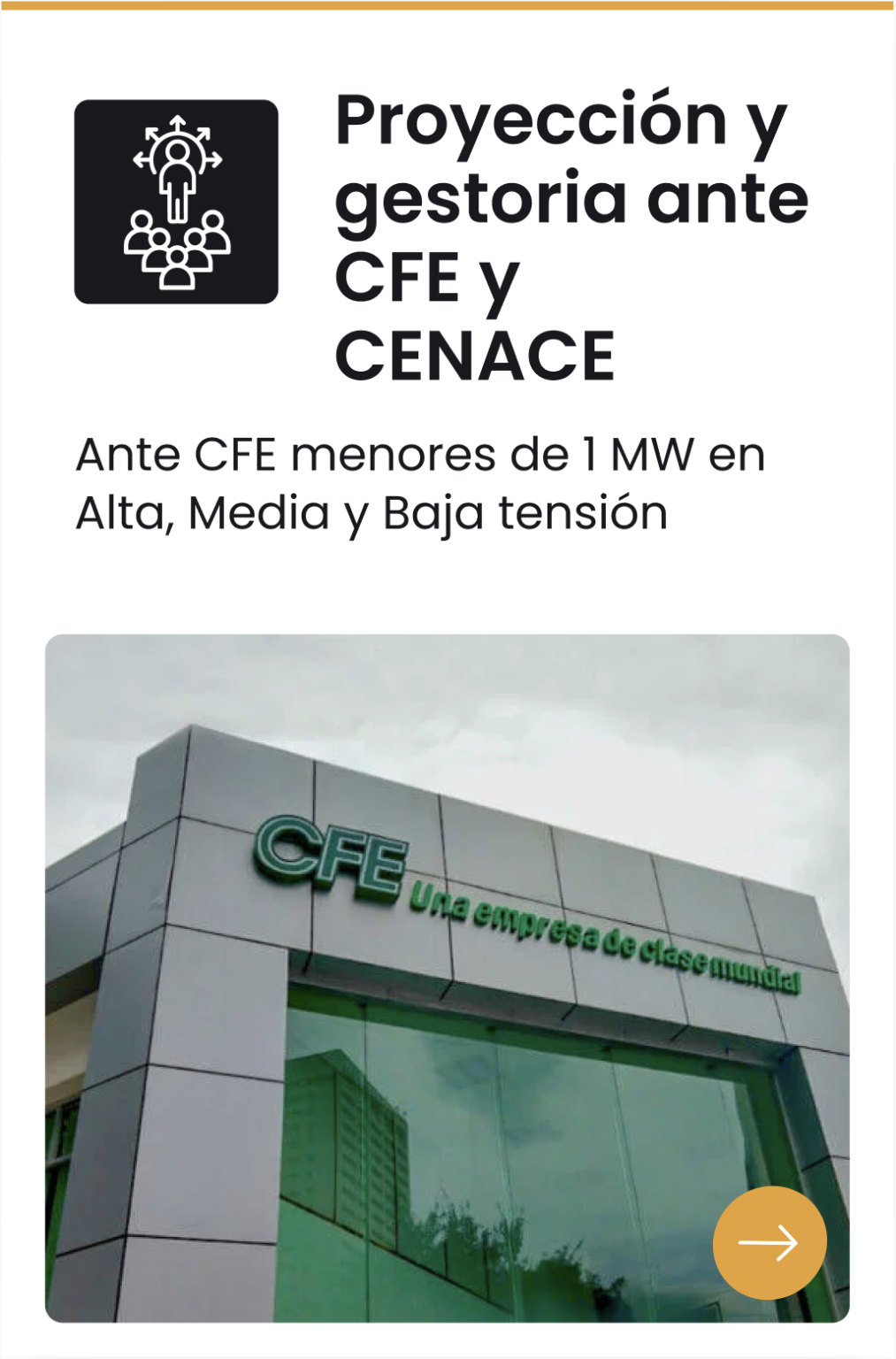 Proyección y gestoria ante CFE Y cenace